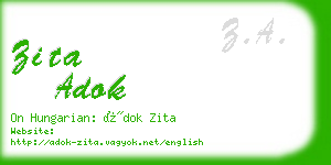 zita adok business card